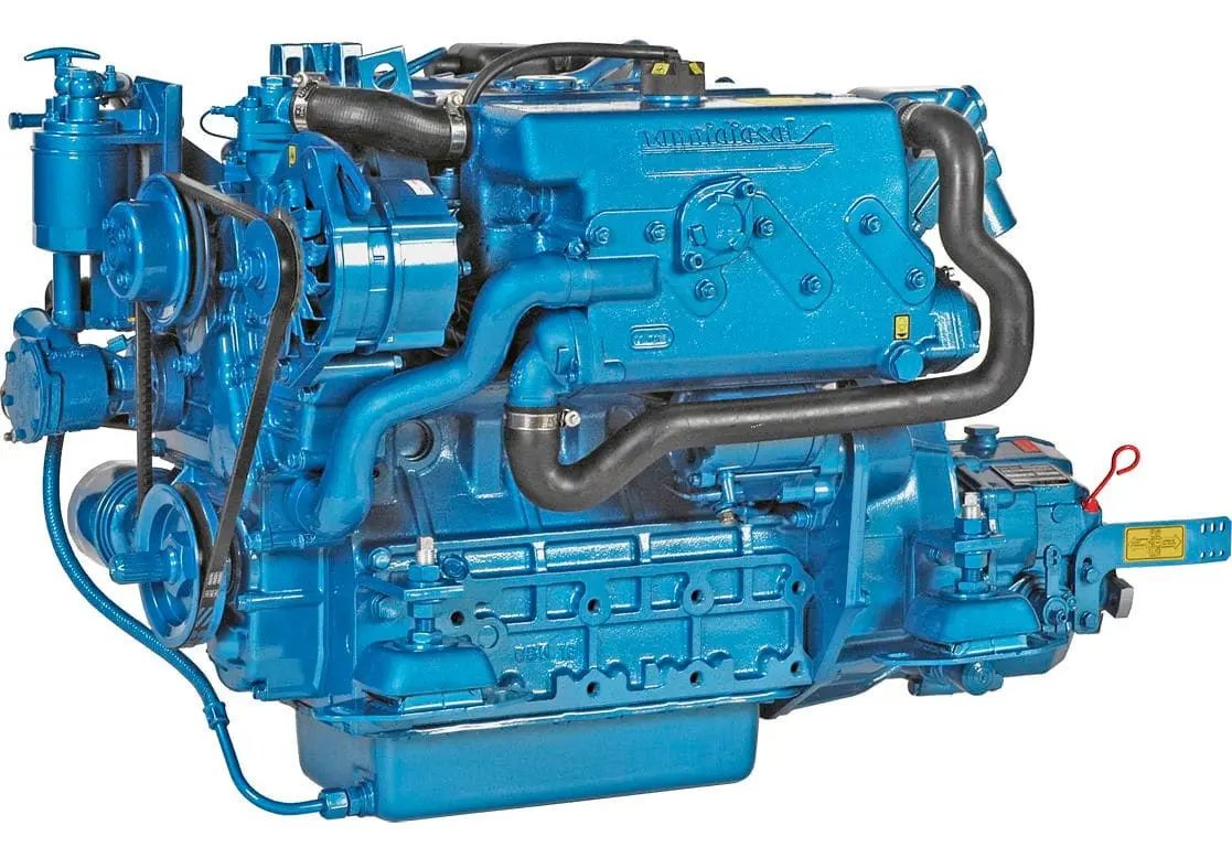 Stock image of a basic diesel marine engine